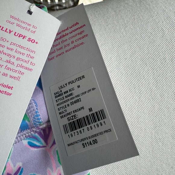 Lilly Pulitzer Multi-Color Set:  Active Tank and Leggings NWT - Picture 3 of 9